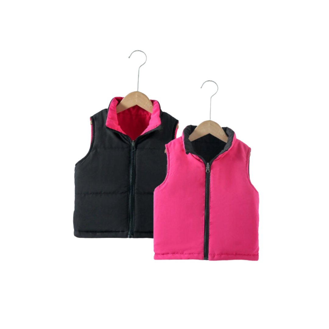 Girl's Reversible Puffer Vest