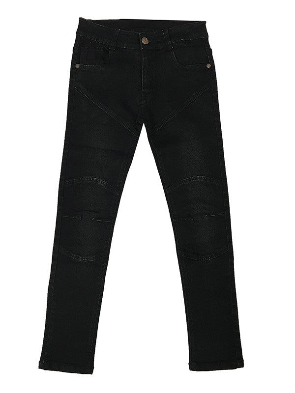 Fashion Denim Jeans Dark Wash or Black