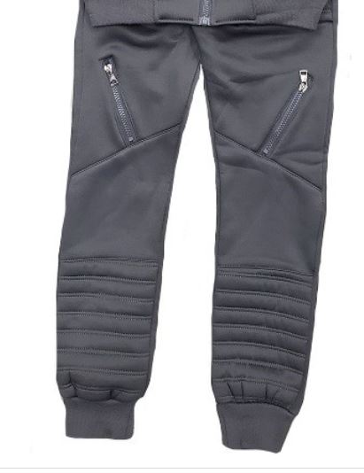 Zip It Up Grey Jogger