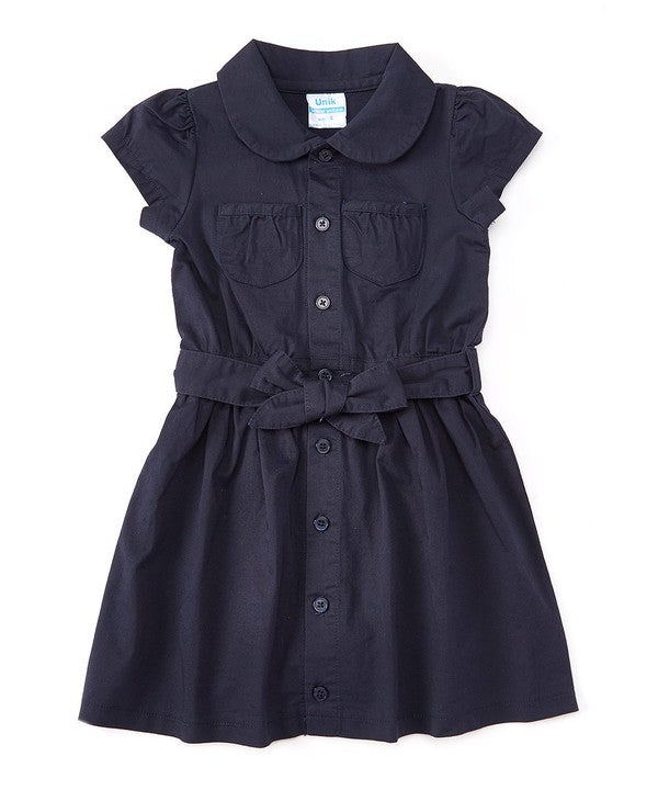 Girls Navy Uniform Dress Ashton's Corner Girls Navy Uniform Dress Ashton's Corner