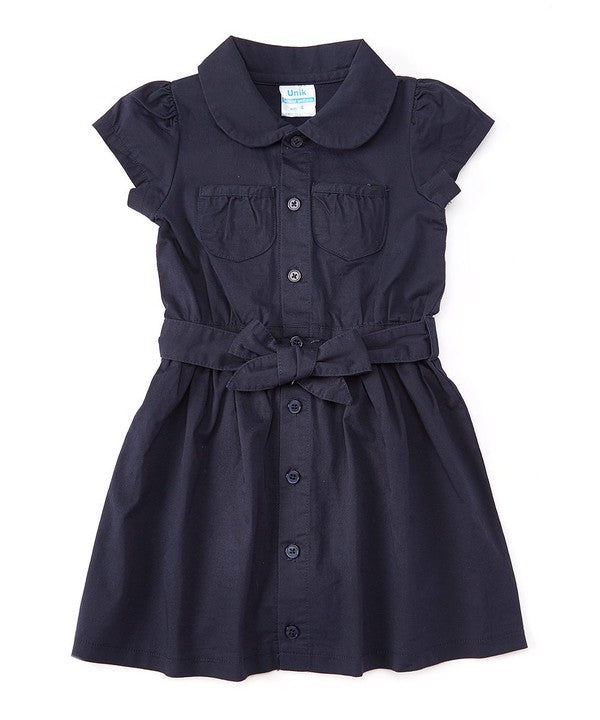 Girl's Navy Uniform Dress