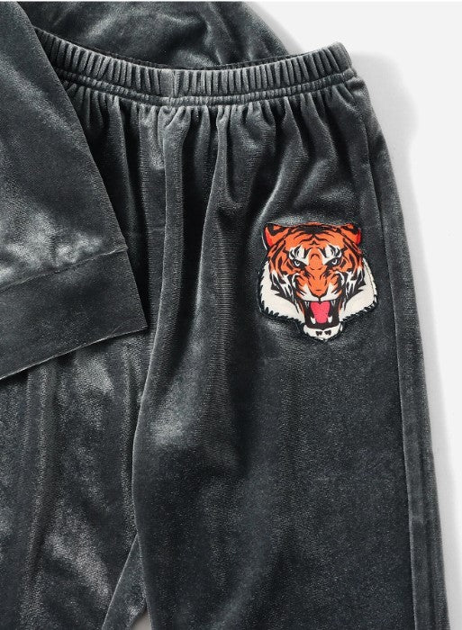 Boy's Tiger Printed Jogger Set