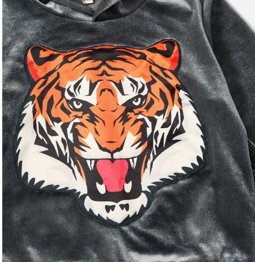 Boy's Tiger Printed Jogger Set