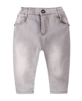 Grey Fitted Toddler Jeans