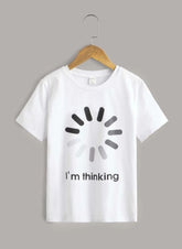 I'm Thinking Unisex White Short Sleeve TShirt