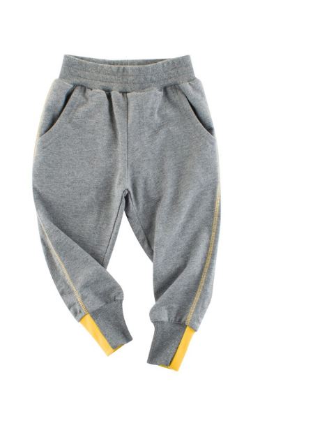 Grey and Yellow Joggers