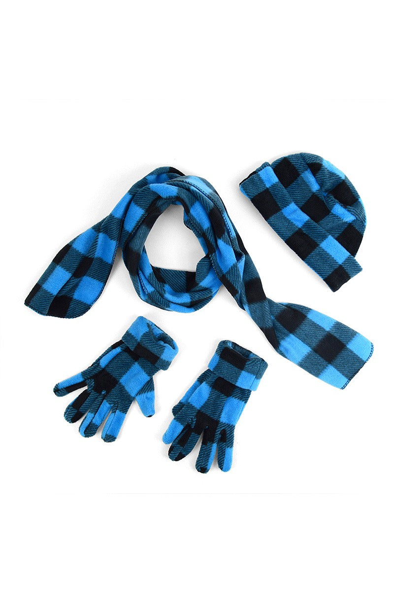 Junior Mad About Plaid Gloves, Scarves and Hats