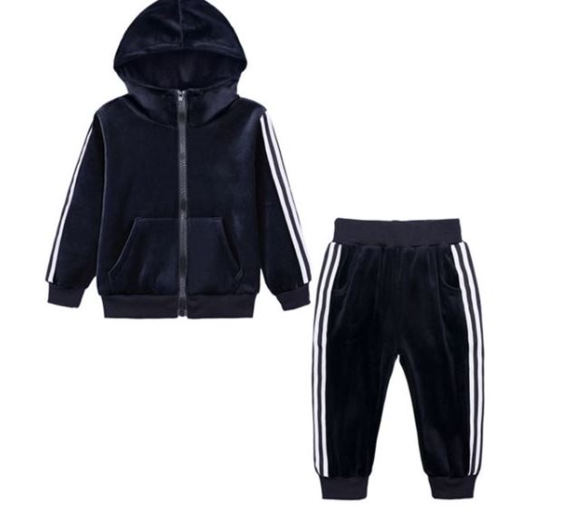 Boy's Velour Toddler Jogger Set